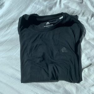 Black Medium Adidas Shirt with Black Logo